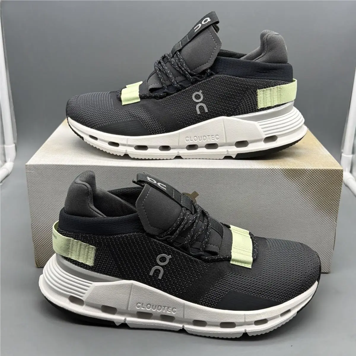 On Running Cloudnova Women’s 5.5 Running Gym Training Shoes ‘eclipse/meadow’