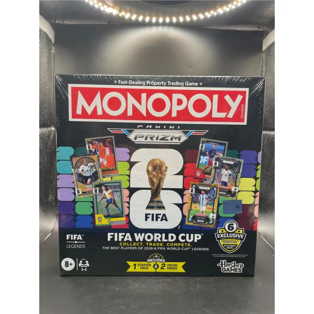Monopoly Panini Prizm Fifa World Cup Board Game 2026 Legends G2633