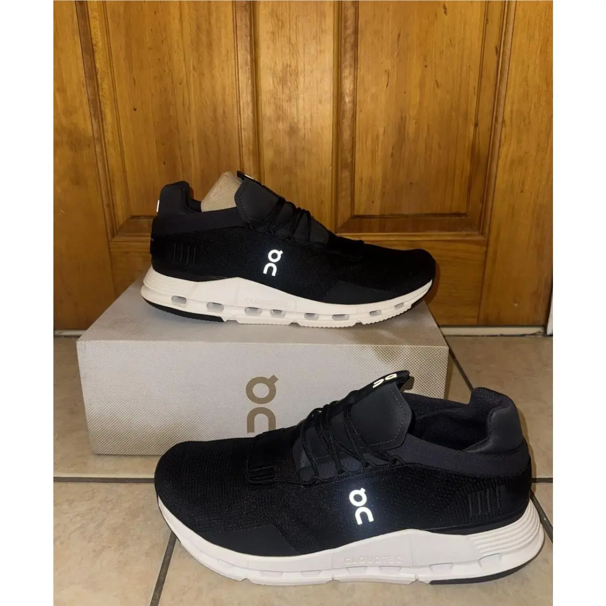 On Running Cloudnova Shoes Phantom White 26.99116 Men’s 12.5