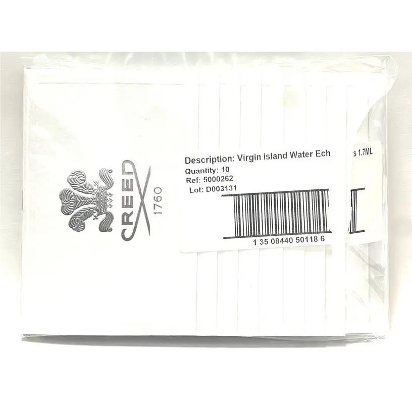10X  Virgin Island Water Sample Vial 0.06 oz 1.7 ml Eau De Parfum Spray by Creed