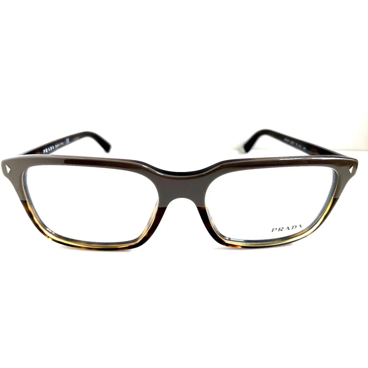 Prada Vpr 04R Tfl Rx-able 54mm Gray Tortoise Ombre Men`s Eyeglasses Frame