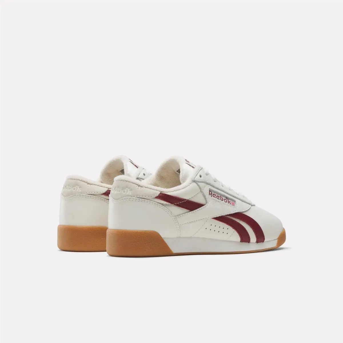 Reebok shoes - Chalk/Classic Burgundy/Gum 1