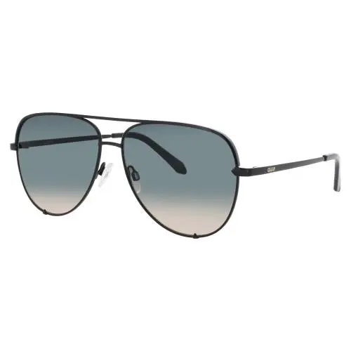 Quay High Key Extra LARGE-77711 Sunglasses Sun Glasses Blk/plmtpe Black Authenti