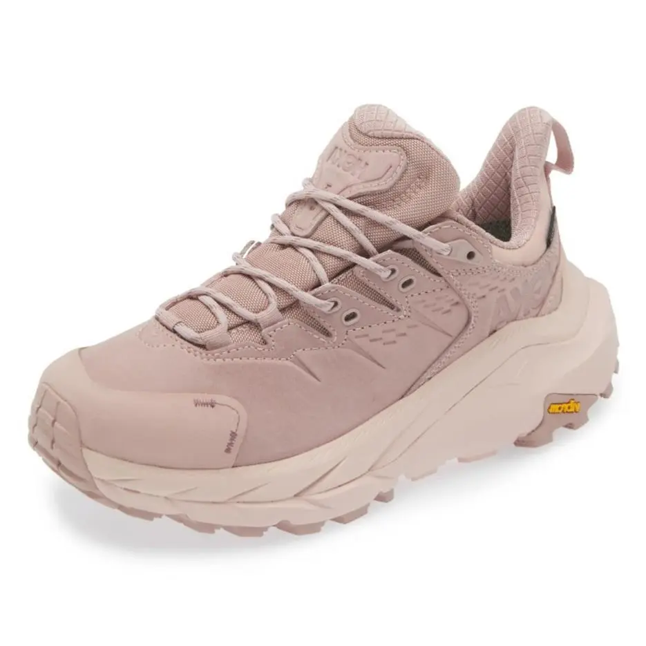Hoka Men`s Kaha 2 Low Gtx Waterproof Hiking Shoes Sneakers Pale Mauve Size 11.5