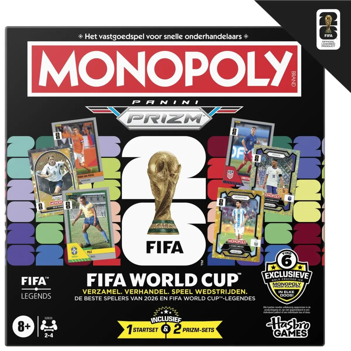 Monopoly Panini Prizm: Fifa World Cup-spel Voetbalbordspel Met Monopoly Panini