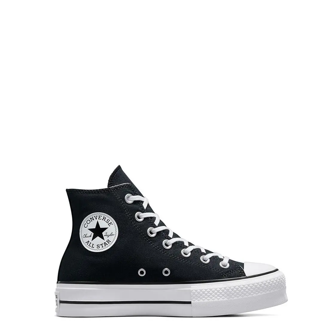 Converse Chuck Taylor All Star High Top White Blck Wmn Platform Sneakers 560845C