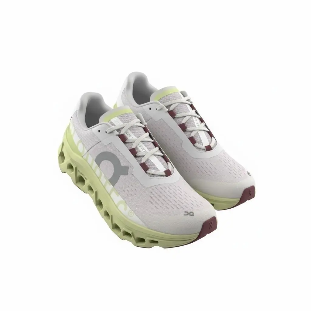 On Running Cloudmonster Mens 10 Frost Acacia Road Sneakers 61.97786