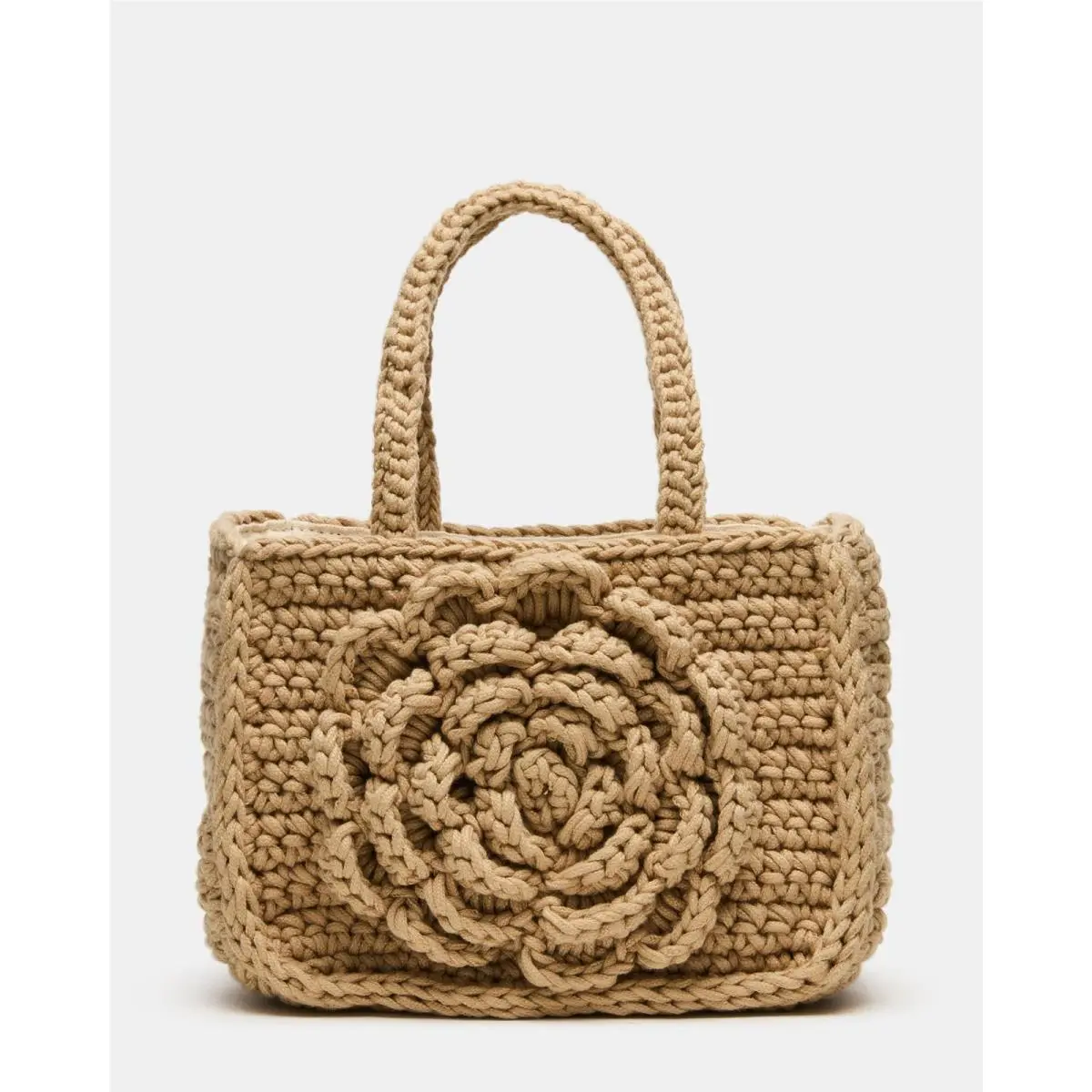Steve Madden Women`s Woven Luvly Crossbody Bag Natural
