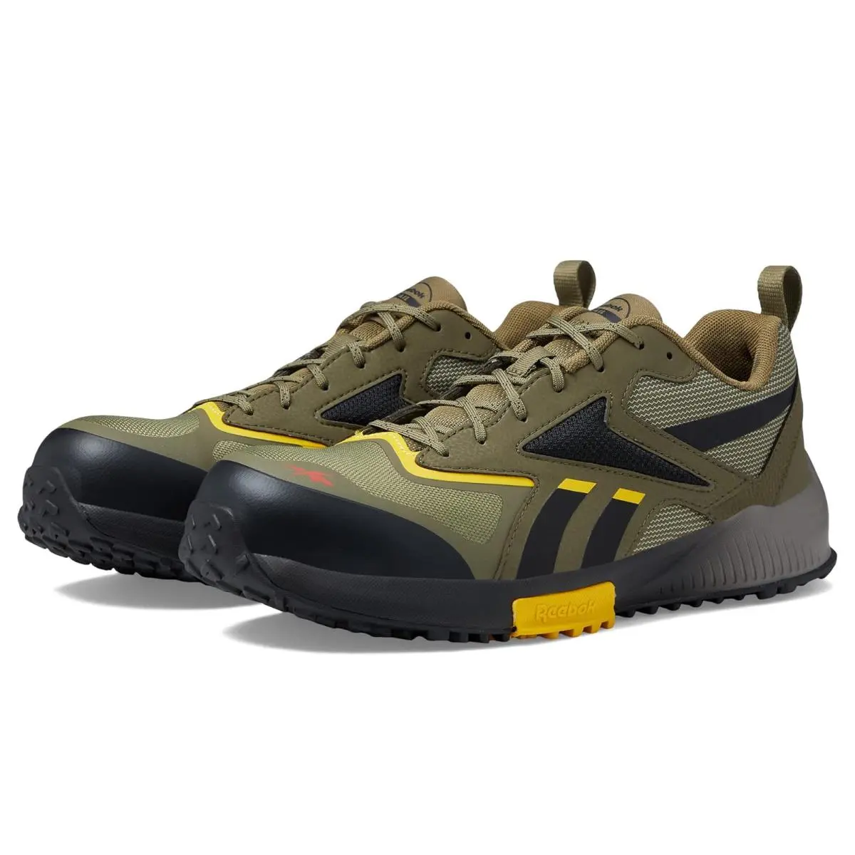 Reebok shoes - Army Green/Black/Yellow 5