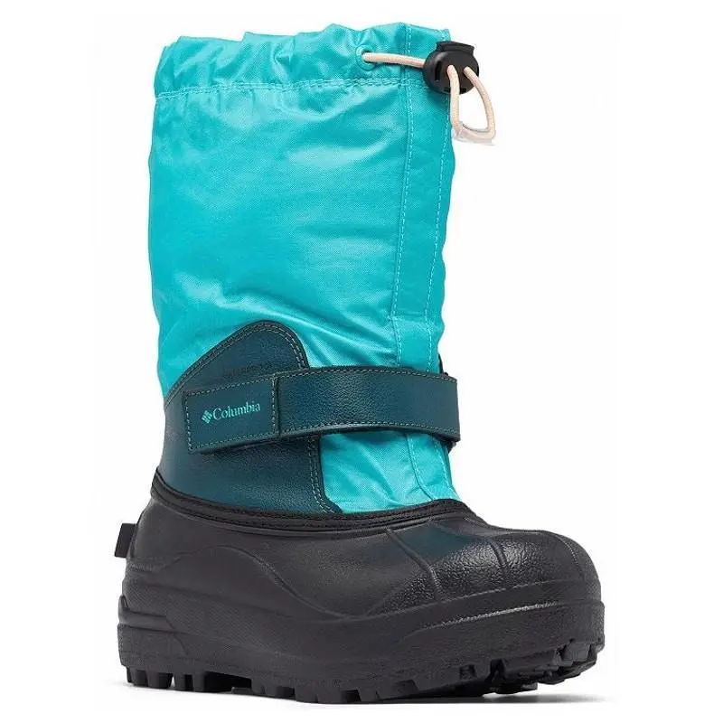Columbia Kids Powderbug Forty Winter Boots US 7 Blue Waterproof Insulated