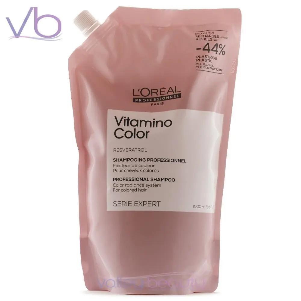 L`oreal Serie Expert Resveratrol Vitamino Color Shampoo Refill Pouch 1000ml by L'Oréal