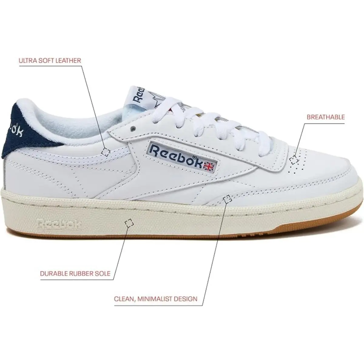 Reebok shoes - Athletic - Athletic - Footwear White/Batik Blue/Chalk 4