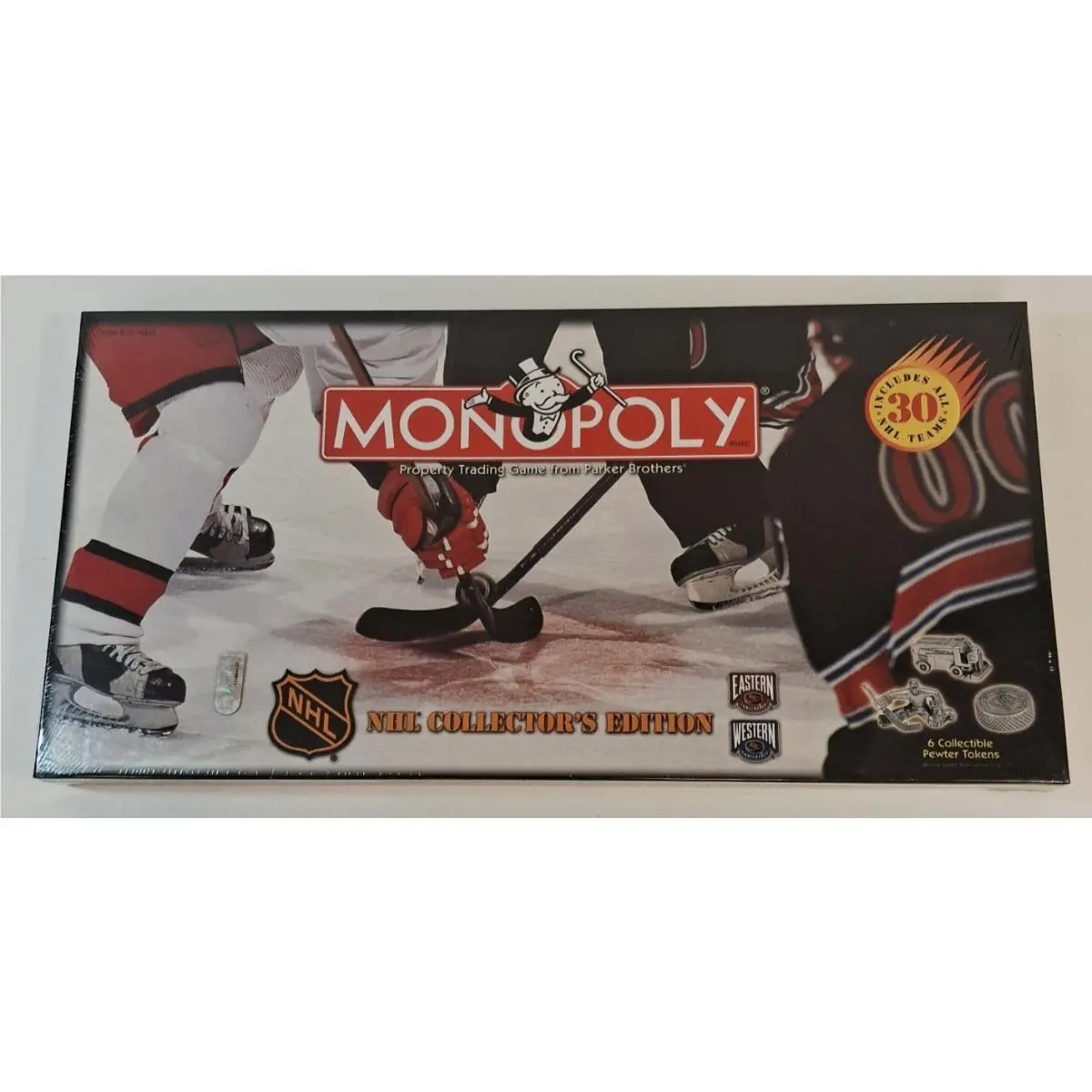 Monopoly Nhl Collectors Edition Board Game w/ Pewter Tokens All 30 Teams