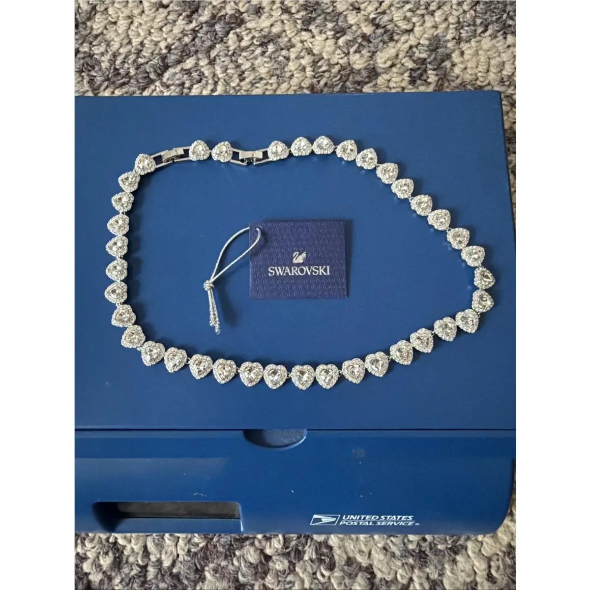 Ariana Grande x Swarovski Necklace Mixed Cuts Heart White