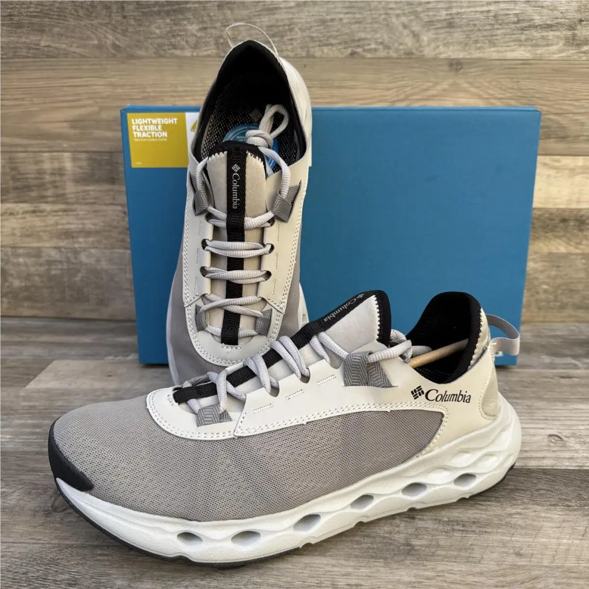 Columbia Drainmaker Xtr Men’s Water Shoes Grey Dove Size 10 BM1158-081