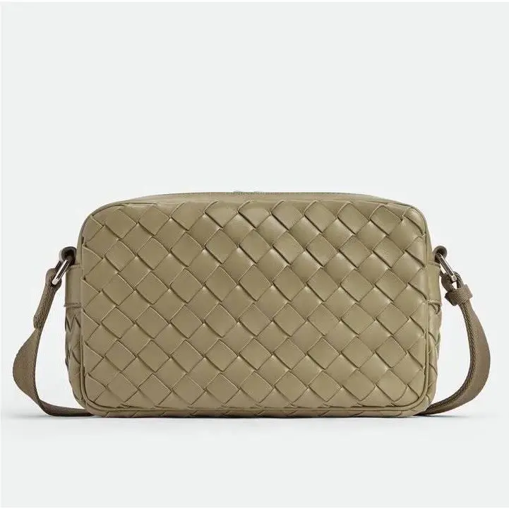 Bottega Veneta Intrecciato Leather Crossbody Bag Taupe 710048 Italy