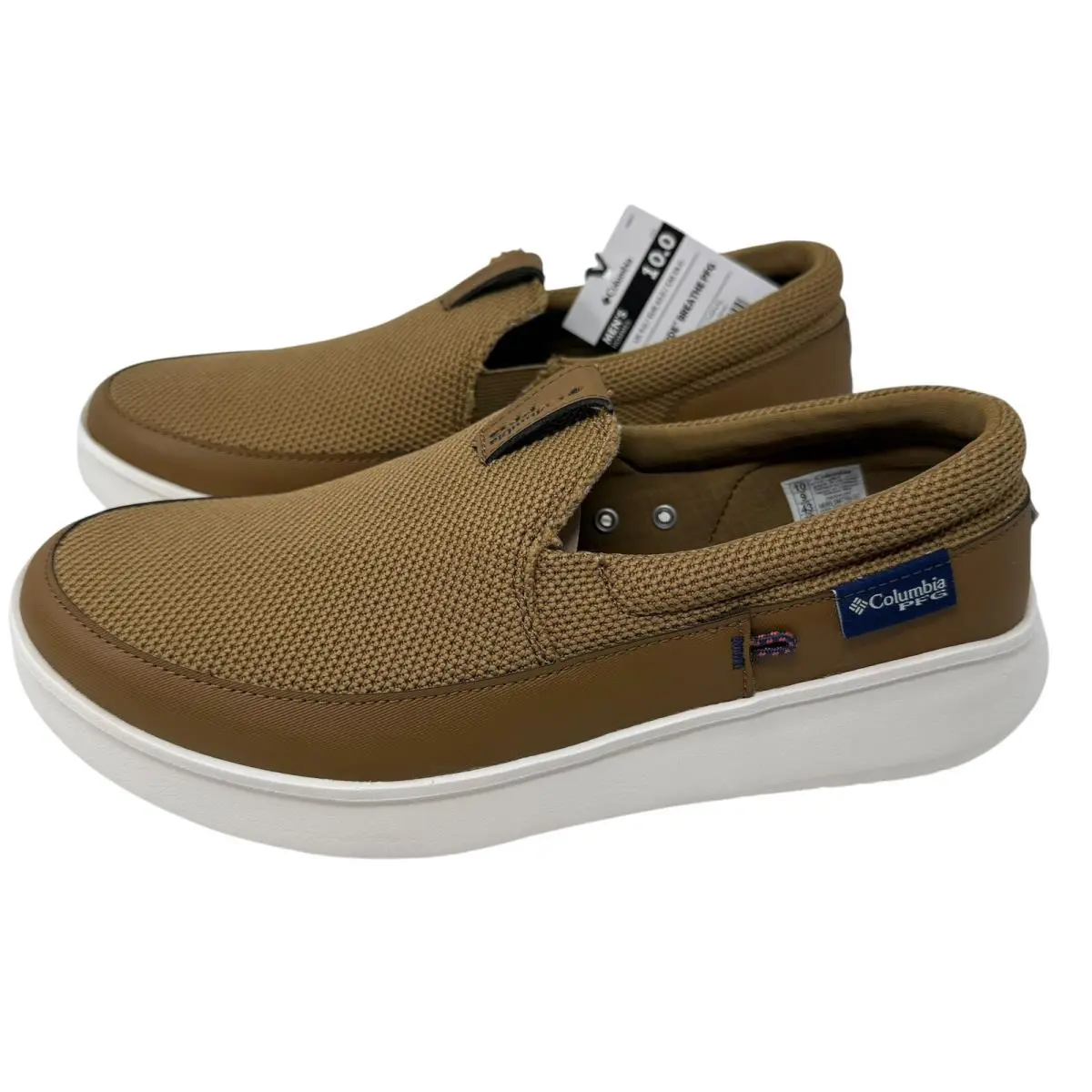 Columbia Boatside™ Breathe Pfg Comfort Shoes Mens Size 10 Slip On Boat Shoes