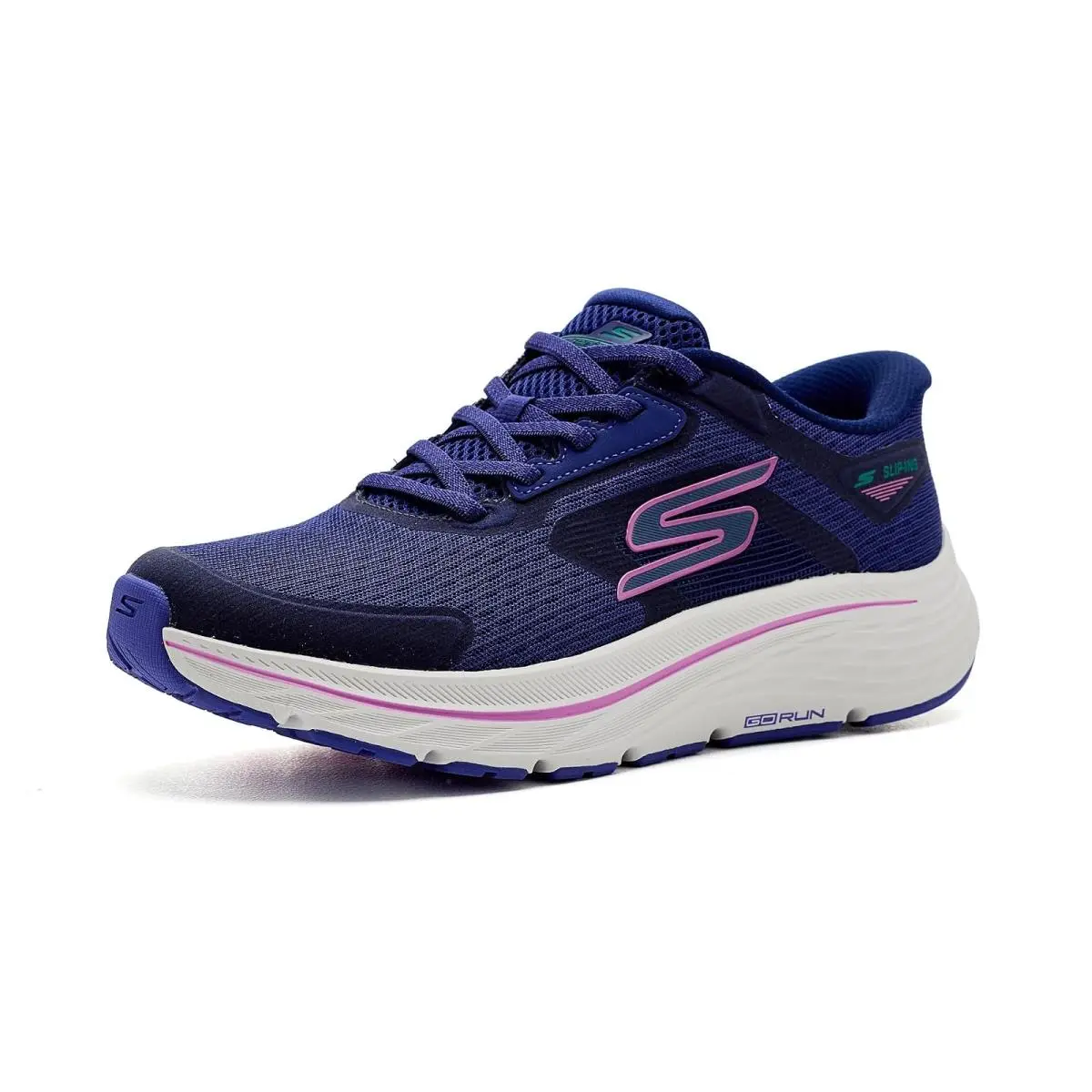 Woman`s Sneakers Athletic Shoes  Go Run Consistent 3 Slip-ins Navy by Skechers