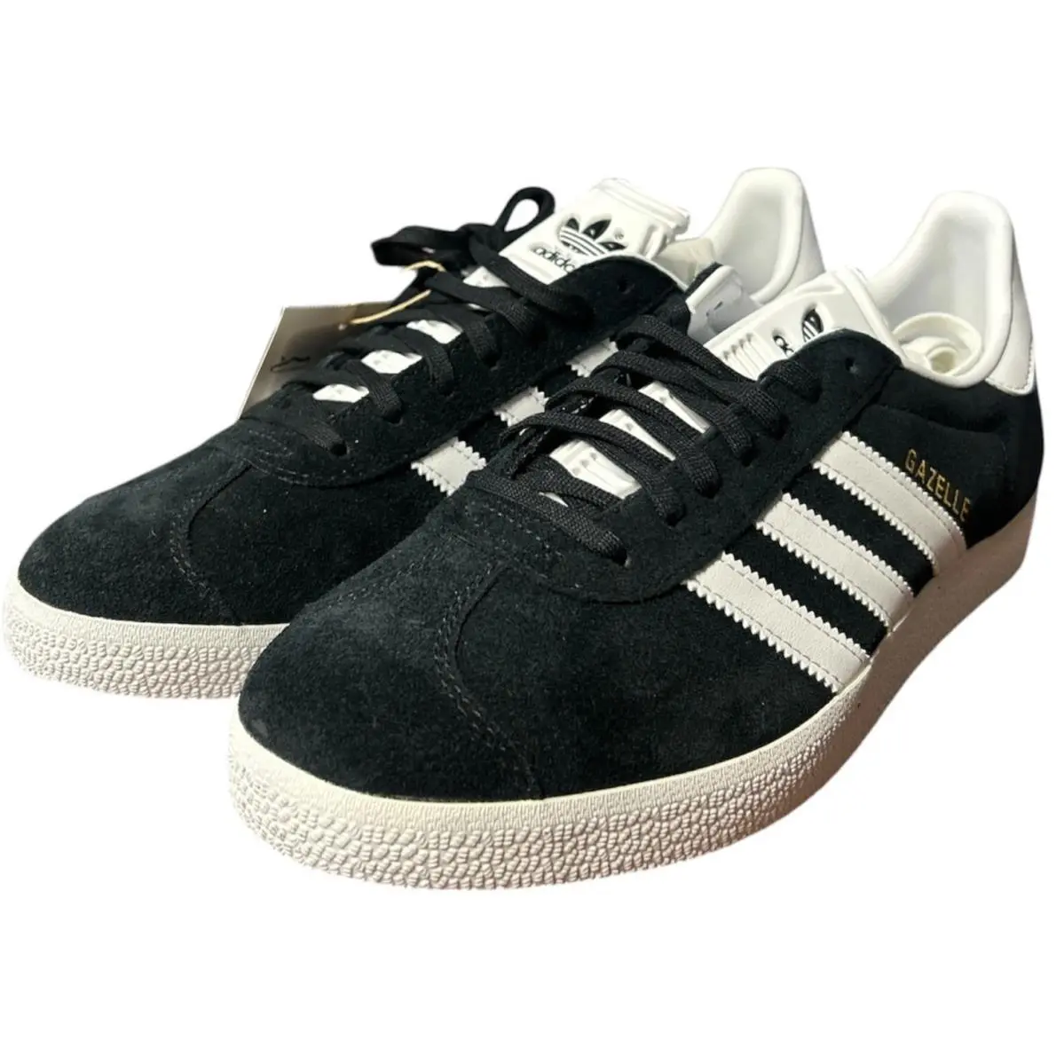 Adidas Women`s Black/white Gazelle Originals Shoes Size 9.5