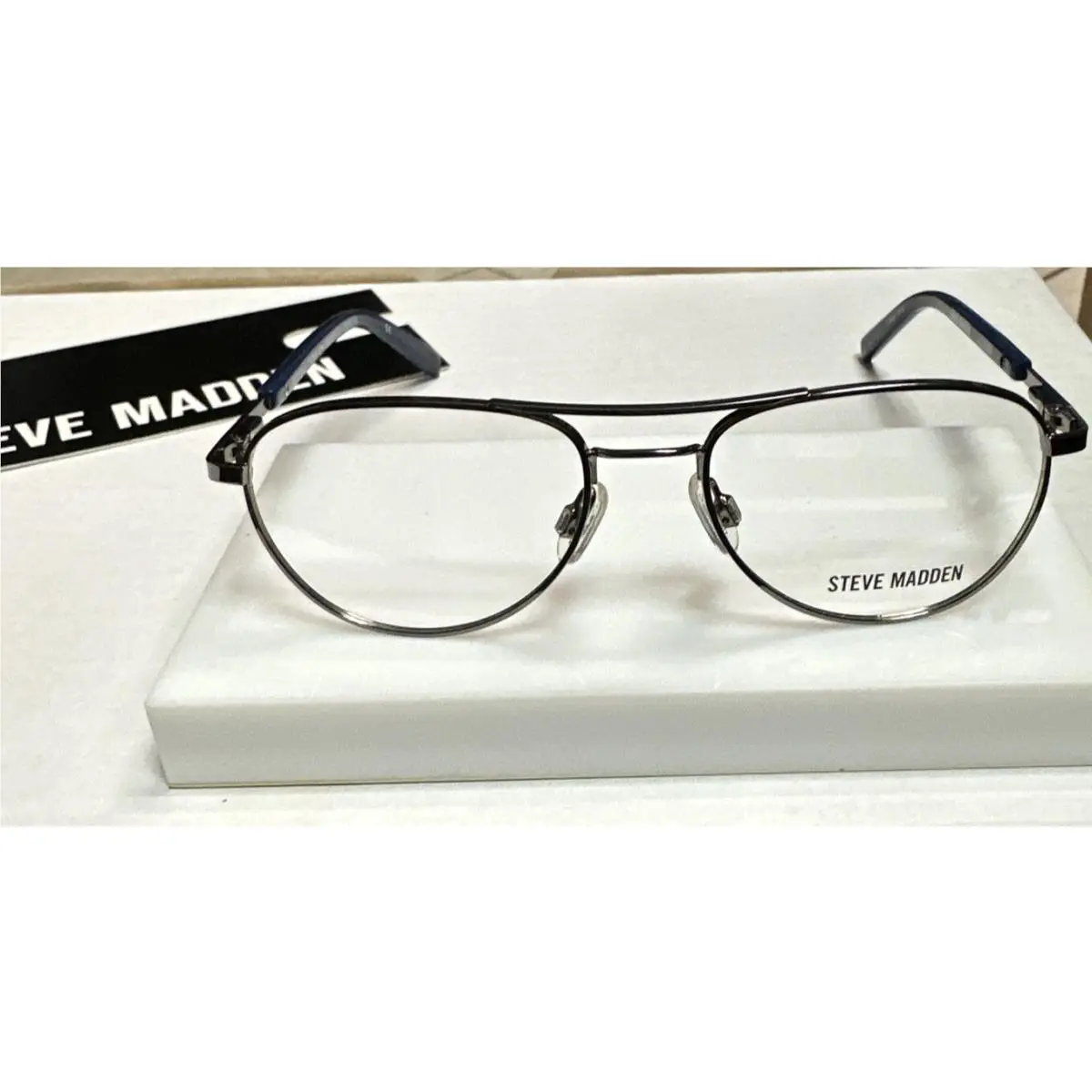 Steve Madden Tricksster Gunmetal 48-16-130 Metal Full Rim Eyeglasses Frame F03G