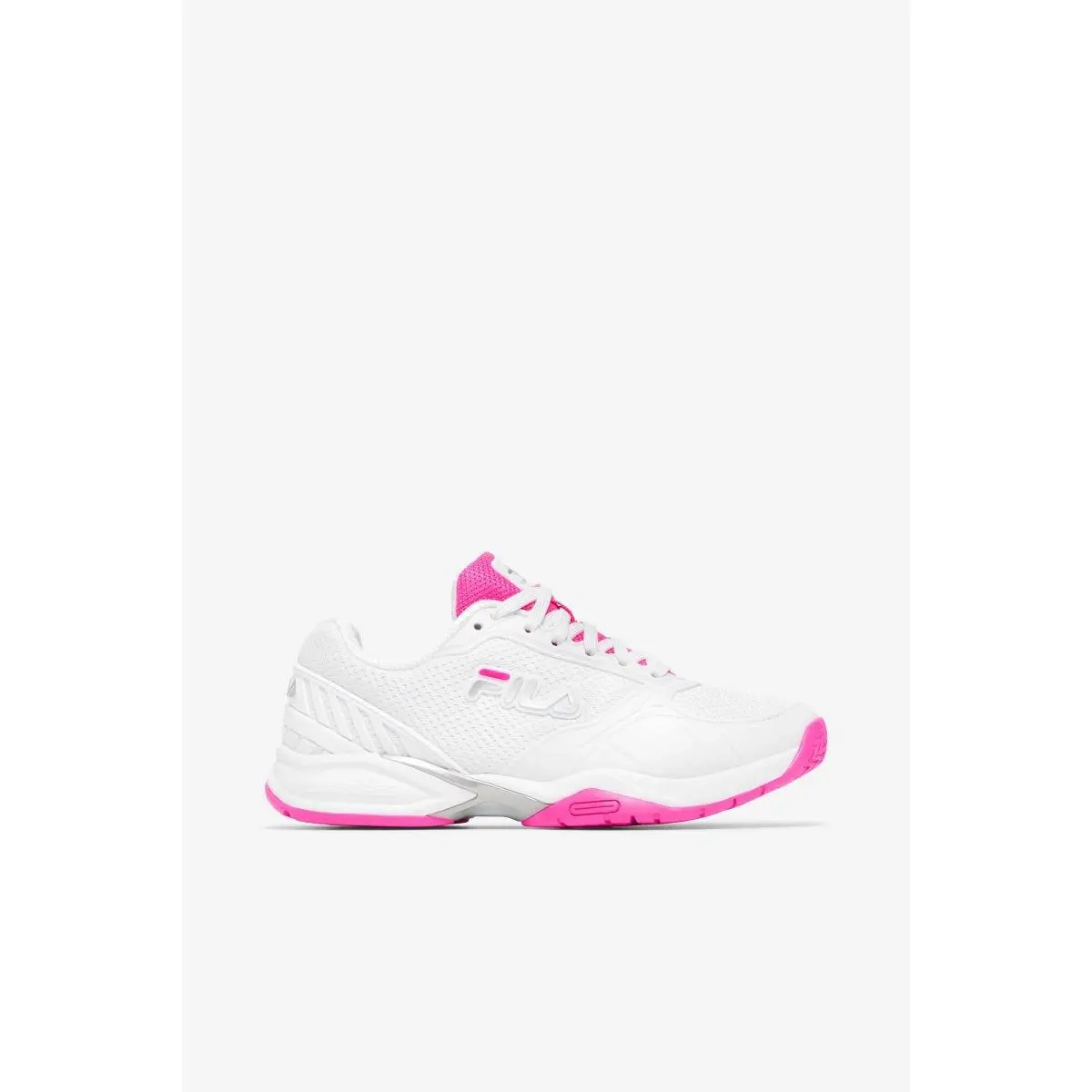 Fila Women`s Volley Zone Volleyball Shoe White/pink/white - 5PM00594-155 Wht/ko