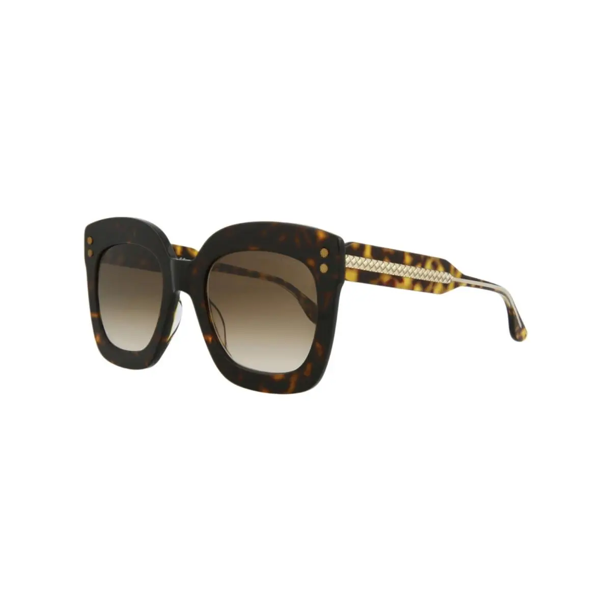 Bottega Veneta Women`s 51 mm Havana Crystal Sunglasses BV0238S-30006513-002
