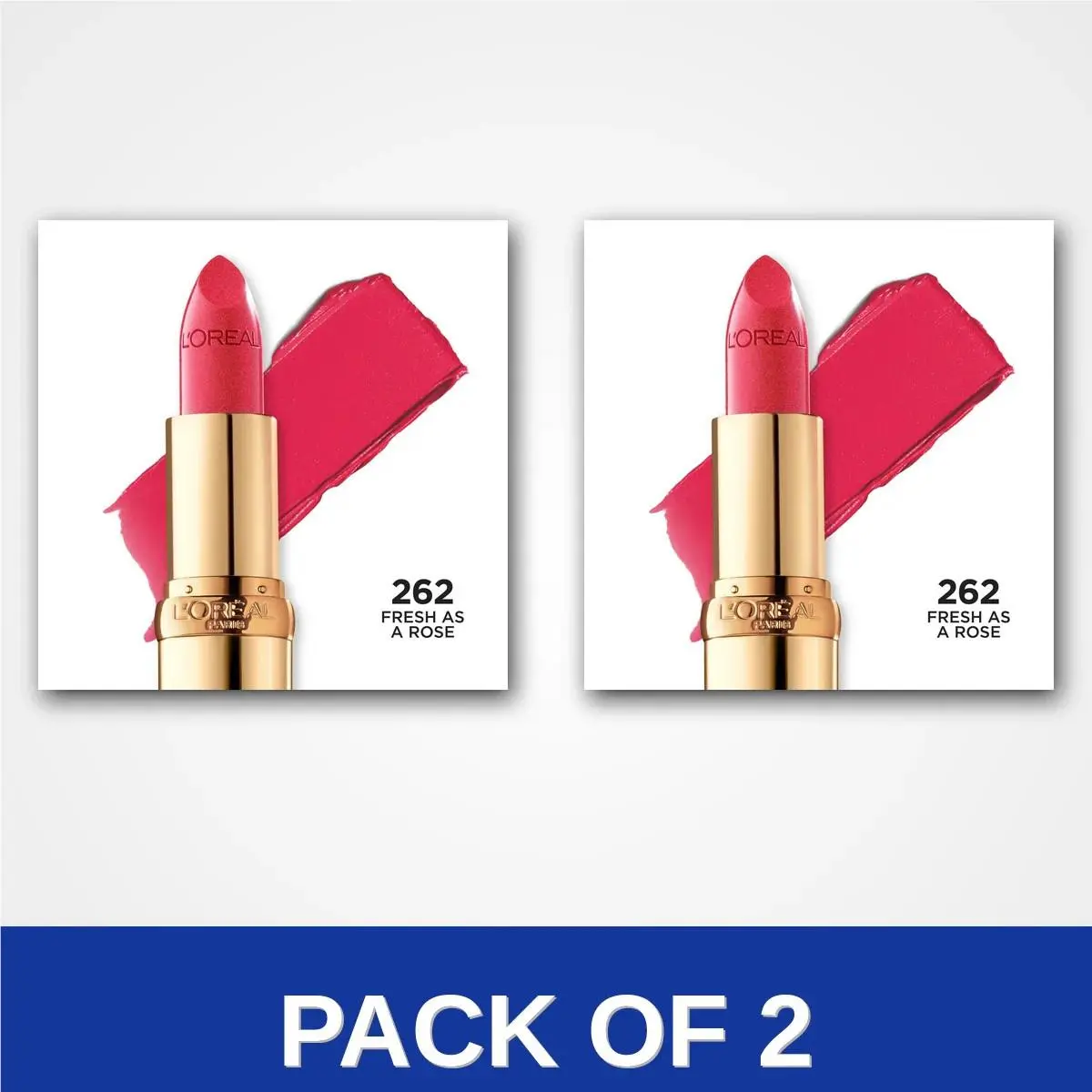 Pack of 2 - L`oreal Paris Colour Riche Satin Lipstick 262 Fresh