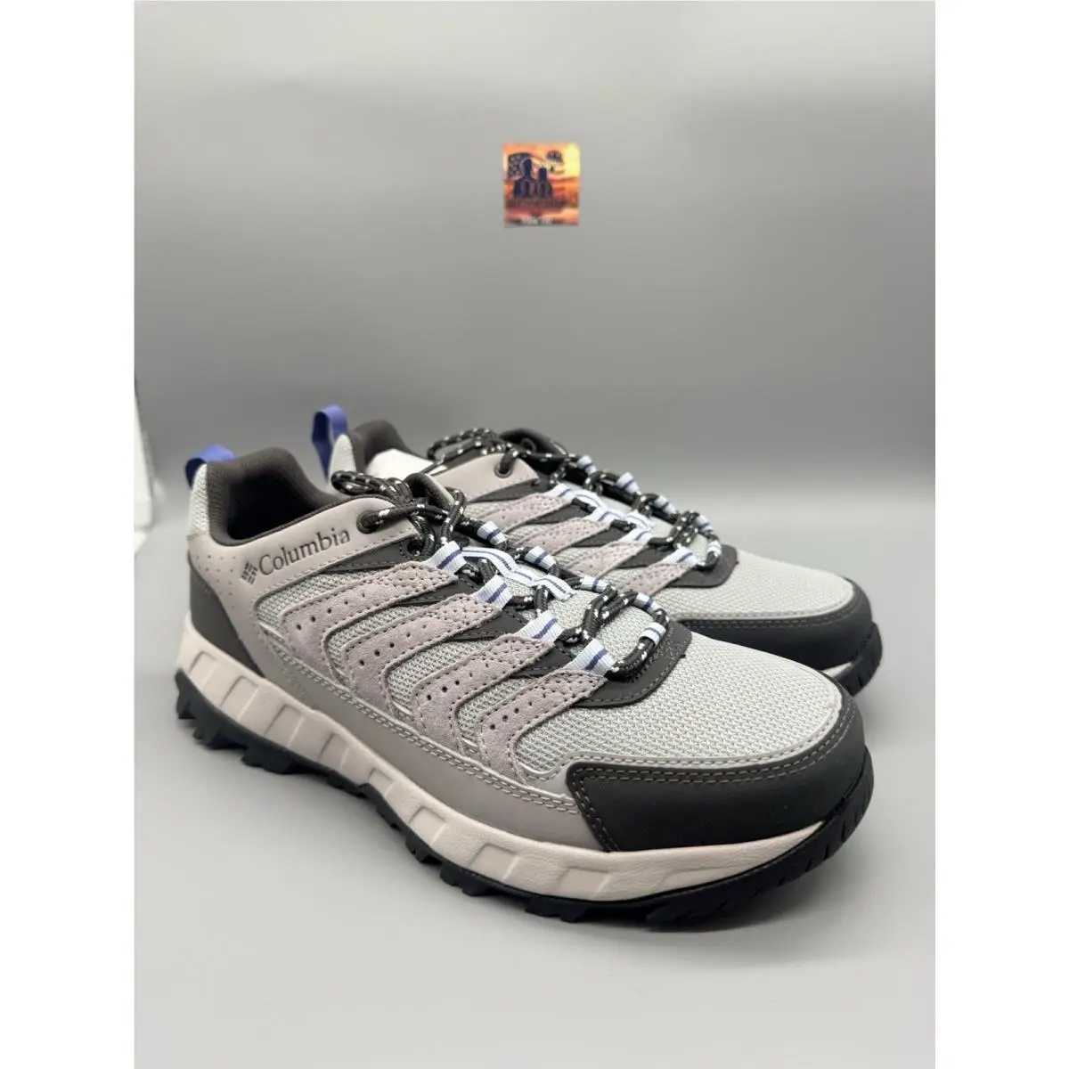 Columbia Strata Trail Low Waterproof Shoe Women`s 10.5 Steam Eve