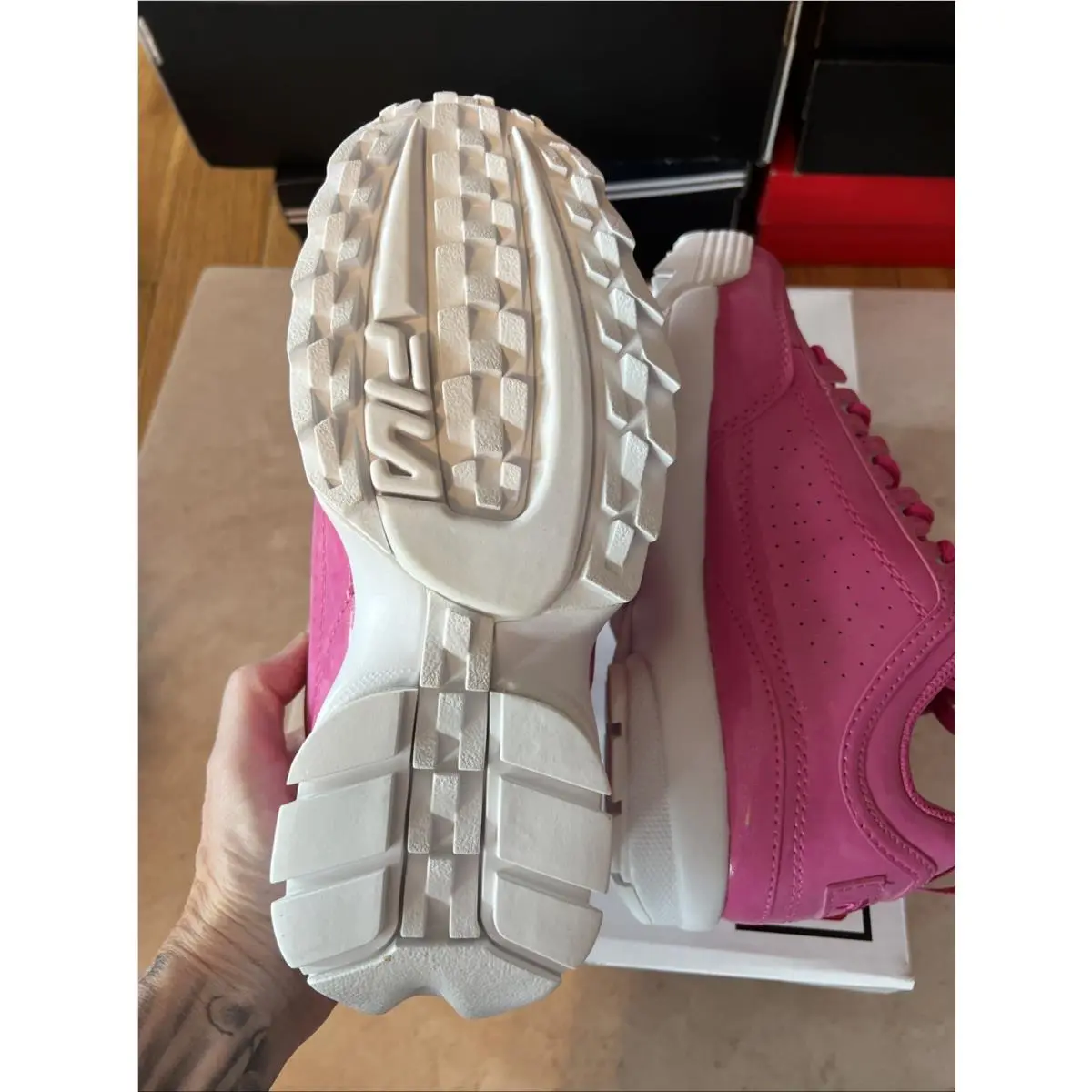 Fila shoes - FILA Disruptor II - Disruptor - Pink (UPC: 0731616935232) 3