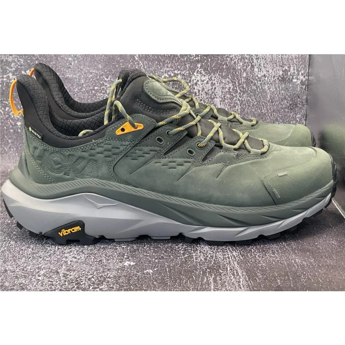 Hoka One One Men`s Kaha 2 Low Gtx Thyme Radiant Yellow Gore-tex 1123190 11.5M
