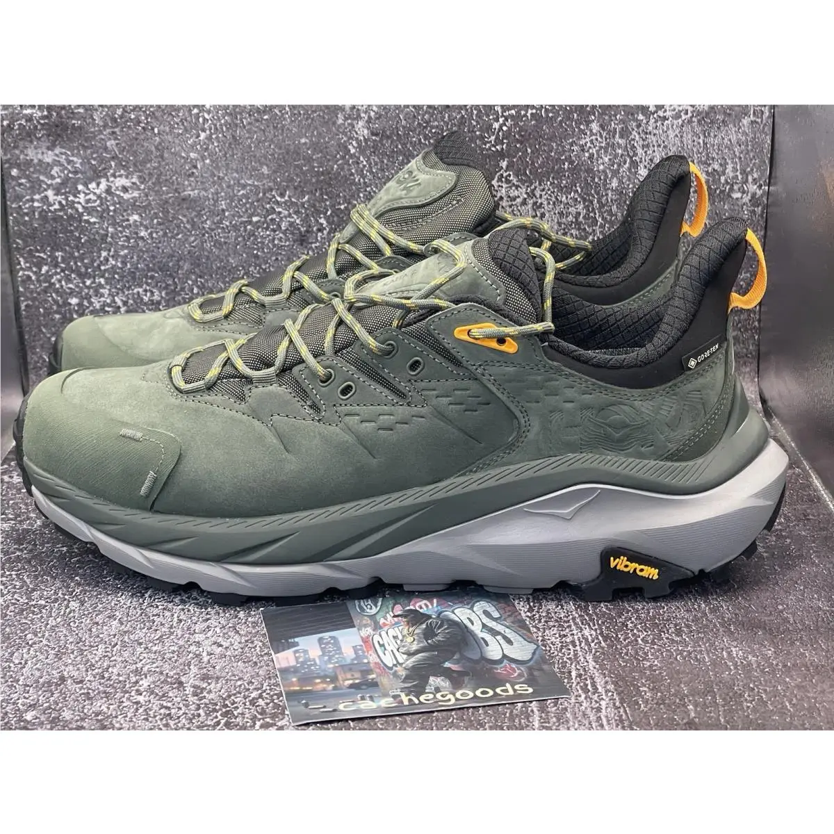 Hoka shoes - Hoka One One Kaha 2 Low GTX - 1123190 - Thyme/Radiant Yellow 0