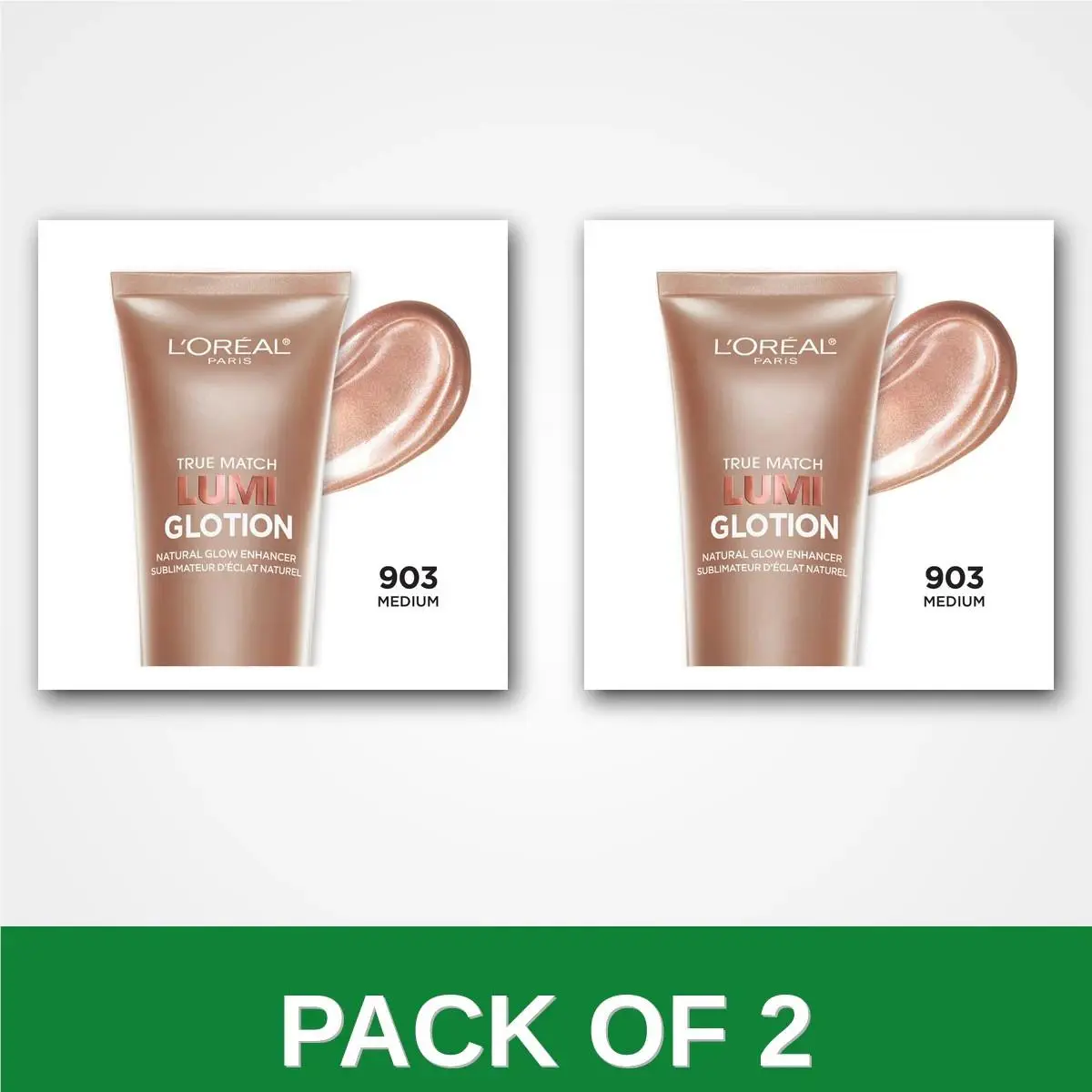 Pack of 2 - L`oreal Paris Lumi Glotion Natural Glow Enhancer 903 Medium