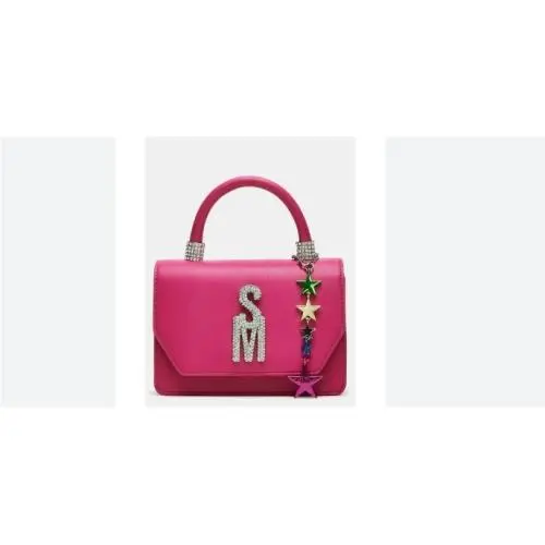 Steve Madden Brit Crystal Embellished Top Handle Crossbody Bag in Pink