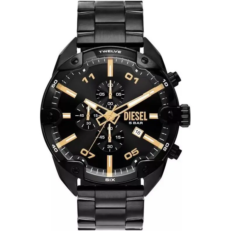 Diesel Men`s Spiked 49mm Quartz Watch DZ4644