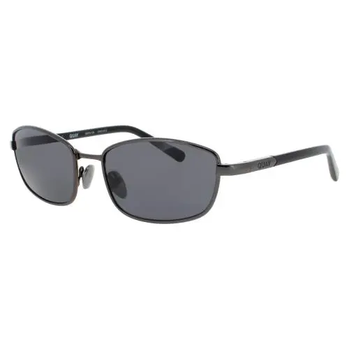 Quay Text ME-78633 Sunglasses Sun Glasses Gnmtl/smk Shiny 58mm