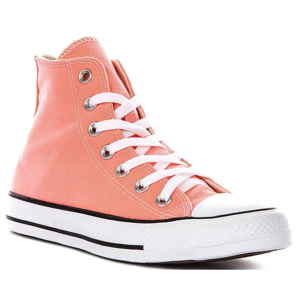 Converse Chuck Taylor All Star Hi Top Canvas Womens Sneakers In Peach US 4 - 9