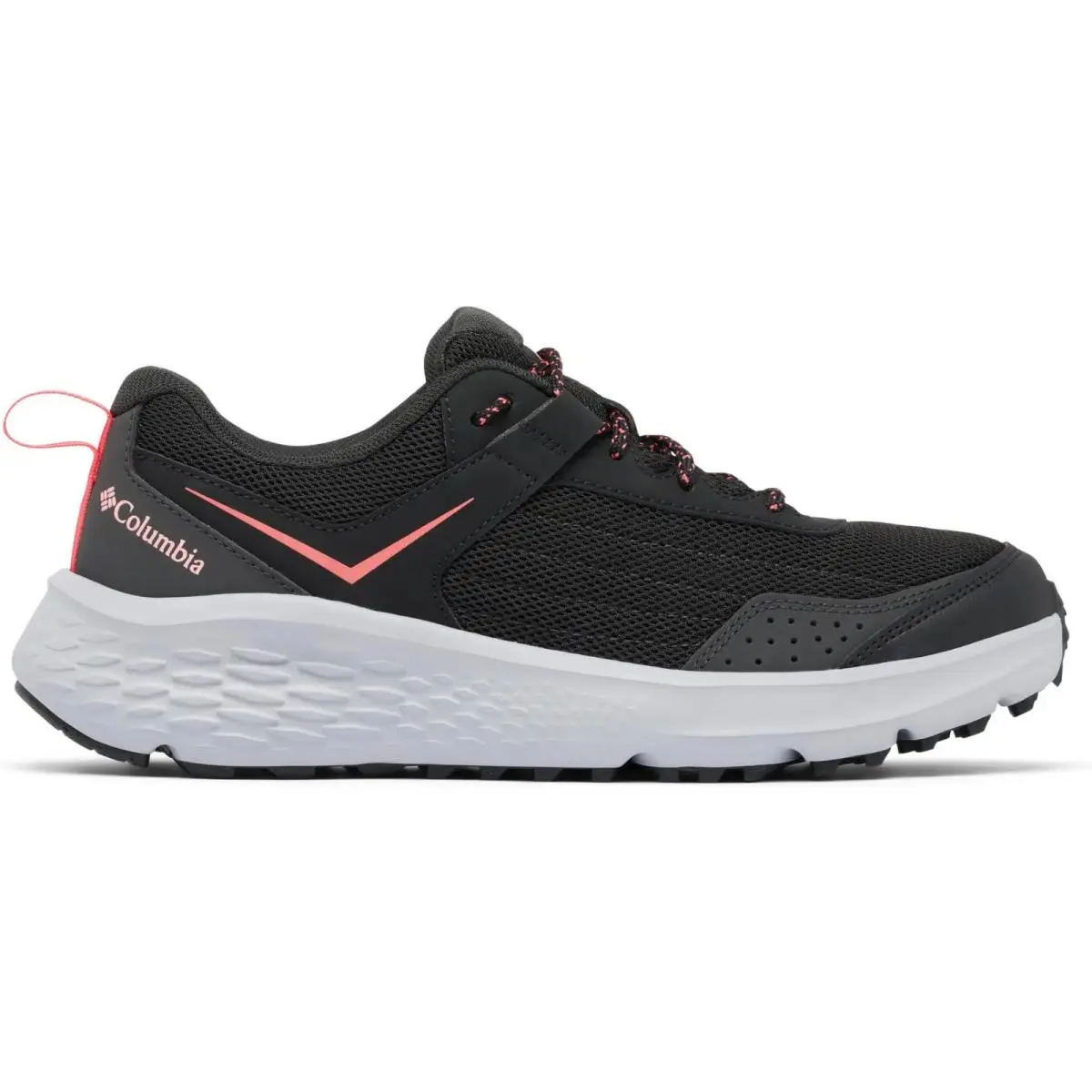 Columbia Vertisol Trail Hiking Shoes Black Gray Red BL8652-010 Womens 12 W