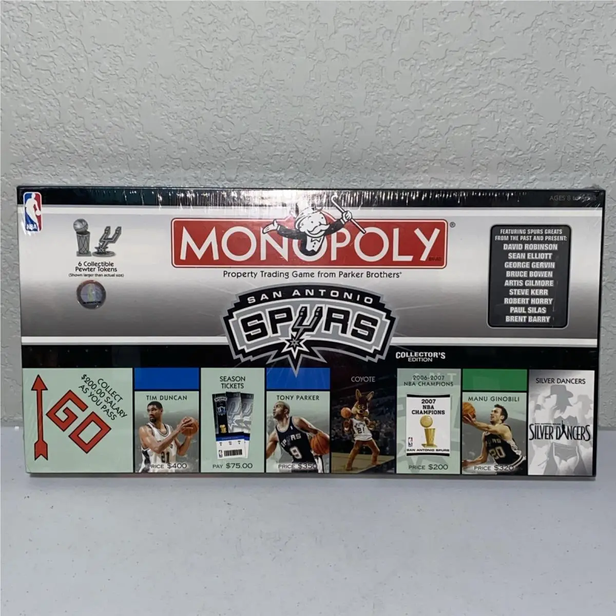 Limited Collectors Ed San Antonio Spurs Monopoly Board Game 2007