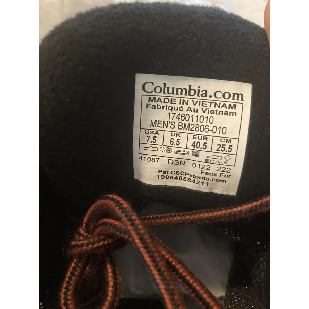 Columbia shoes - Columbia Fairbanks Omni-Heat - Fairbanks - Black/Rusty 11