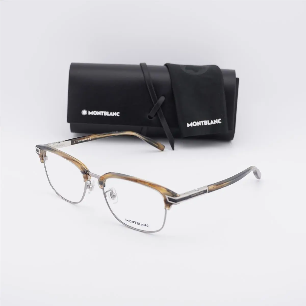 Montblanc MB0043O 008 Grey 55mm Eyeglasses