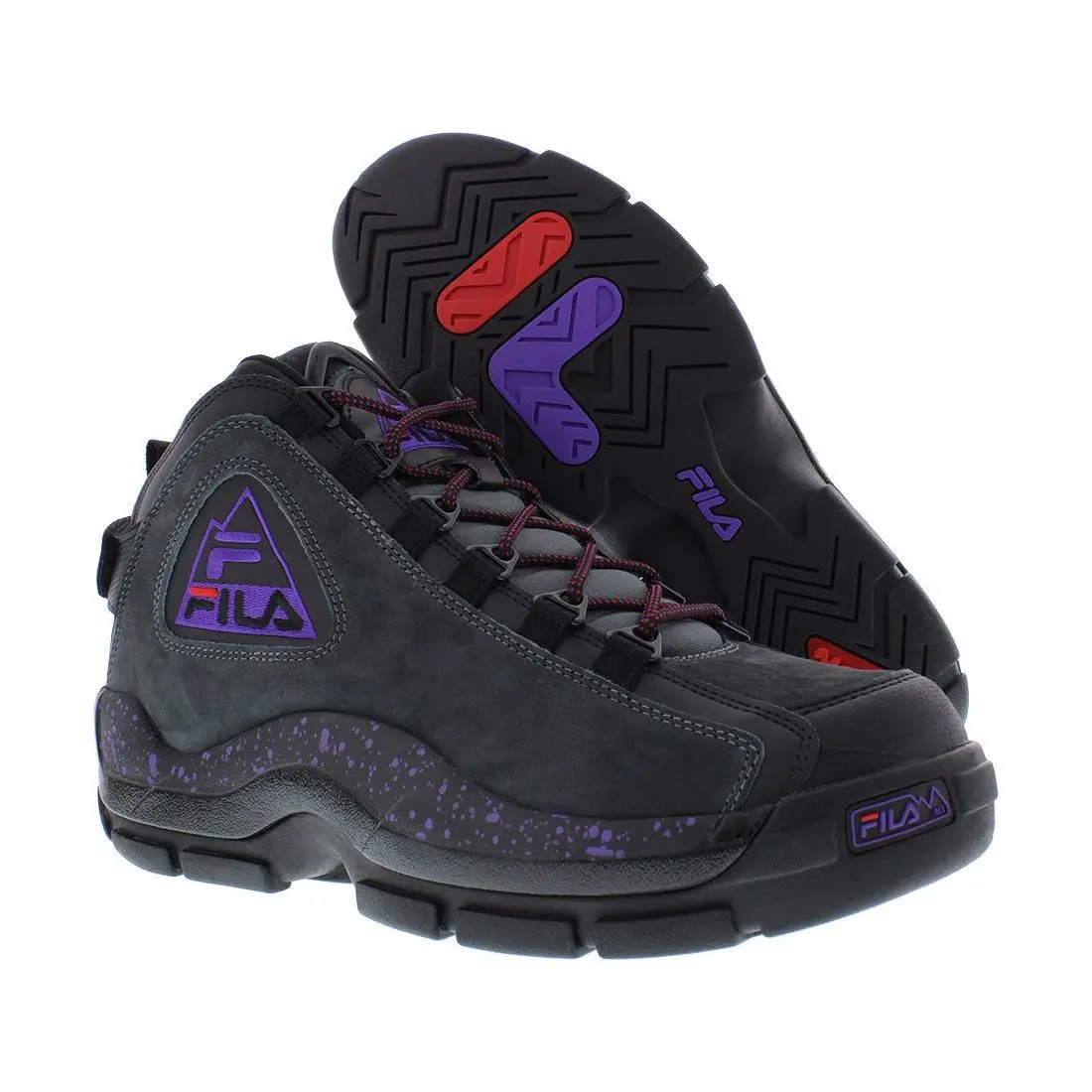 Fila Grant Hill 2 Outdoor Mens Shoes Size 8.5 Color: Black/purple