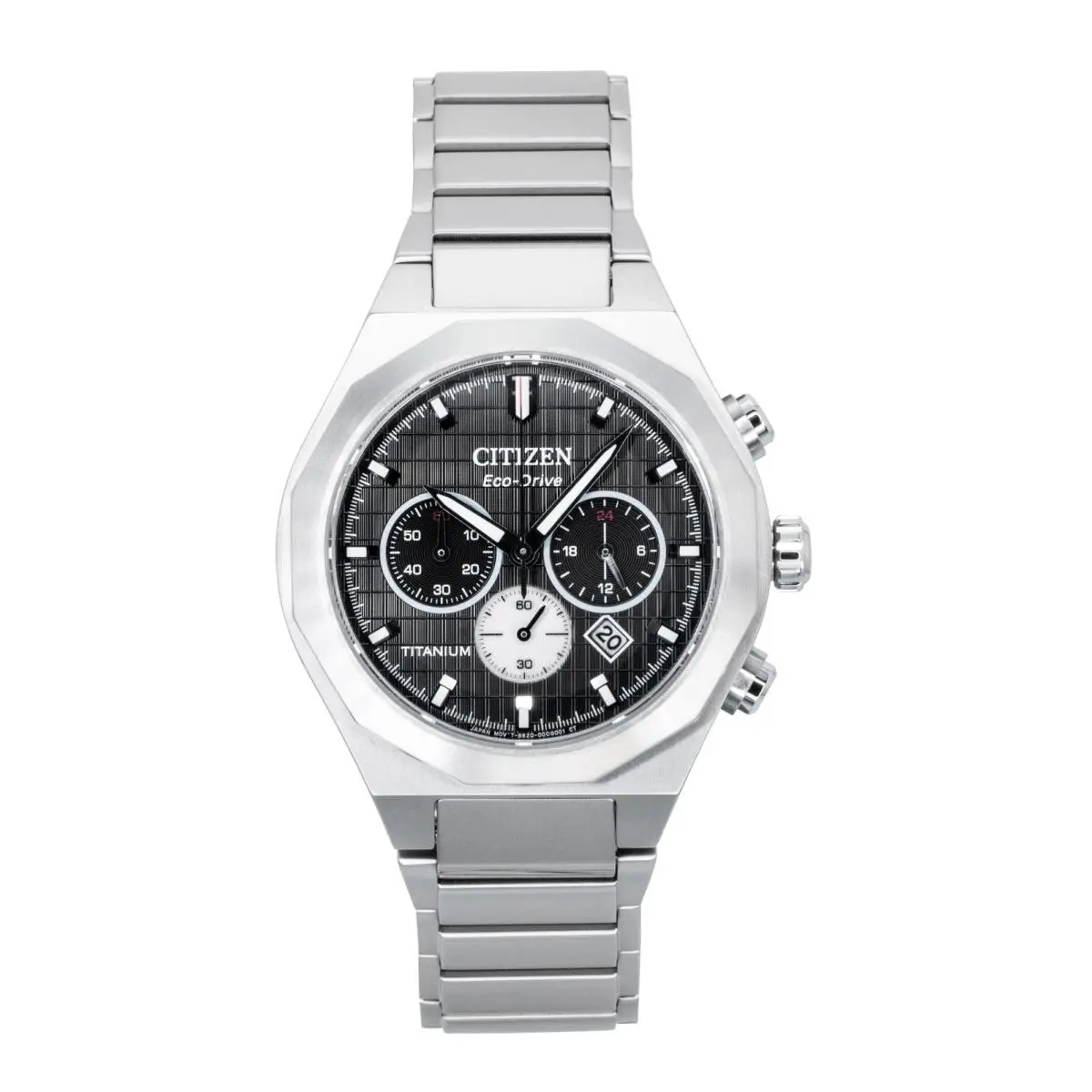 Citizen Zenshin Senkei Chronograph Black Dial Eco-drive CA4690-51E Men`s Watch