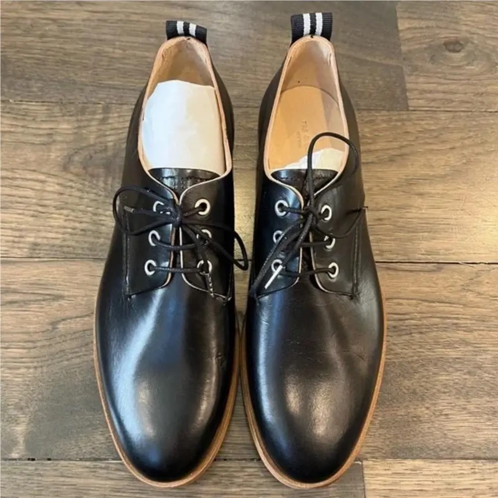 Rag Bone Black Leather Men`s Shoes Size 5