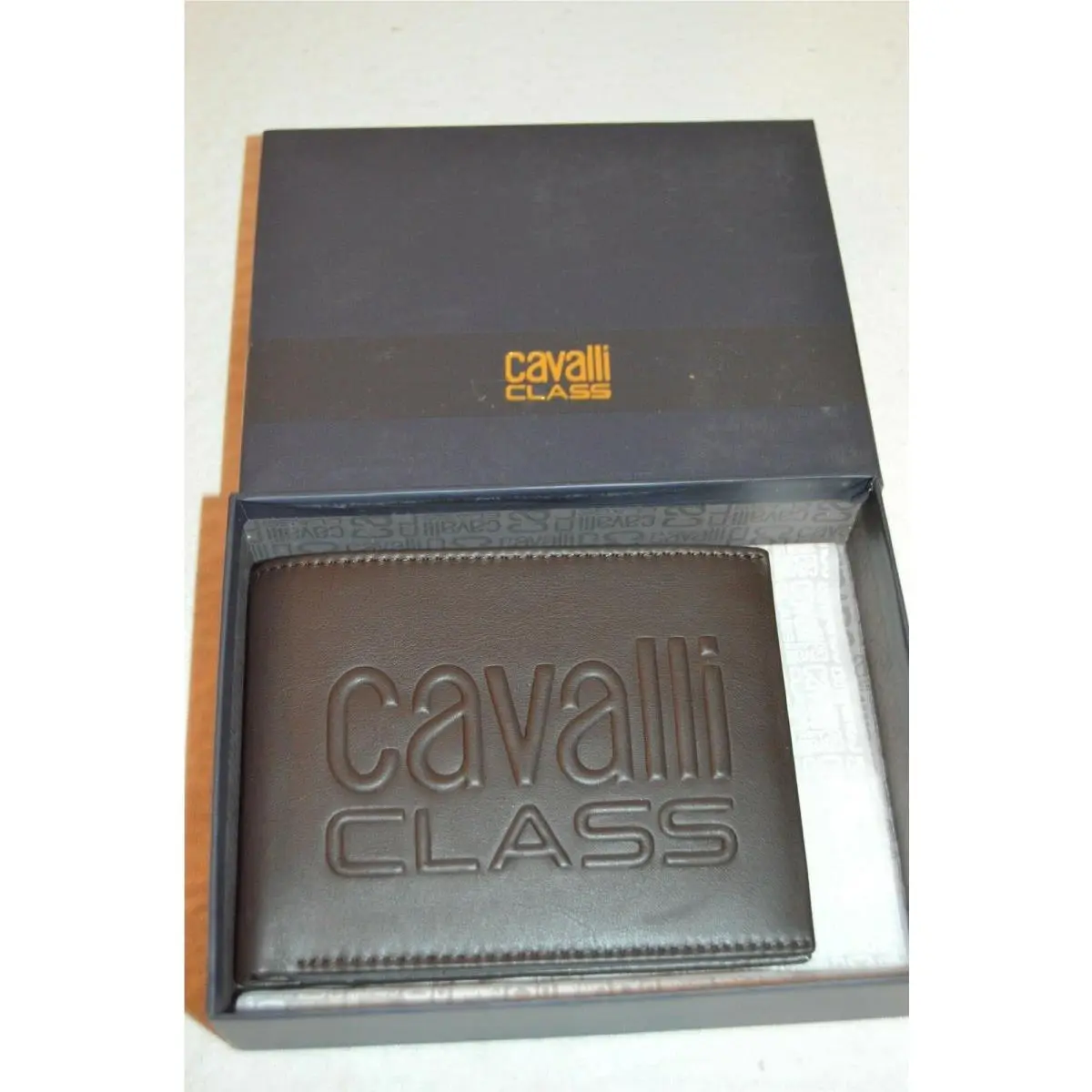 Roberto Cavalli Class Man`s Logo Wallet 4in x 5