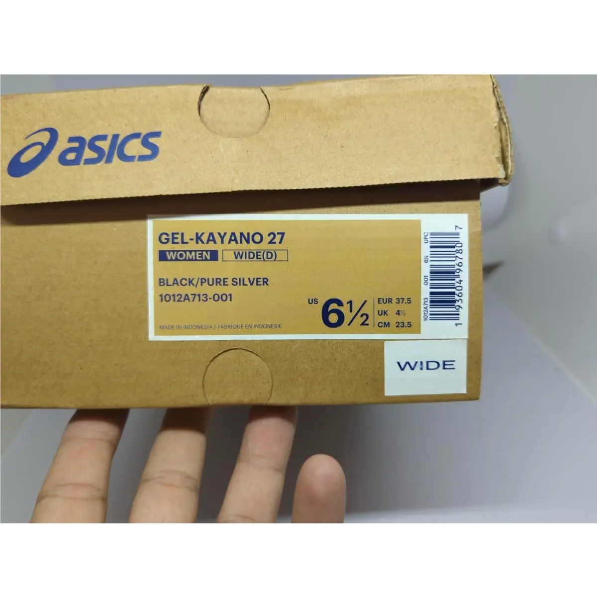 Asics shoes - ASICS GEL-Kayano 27 - 1012A713-001 - Black (UPC: 193604967807) 7