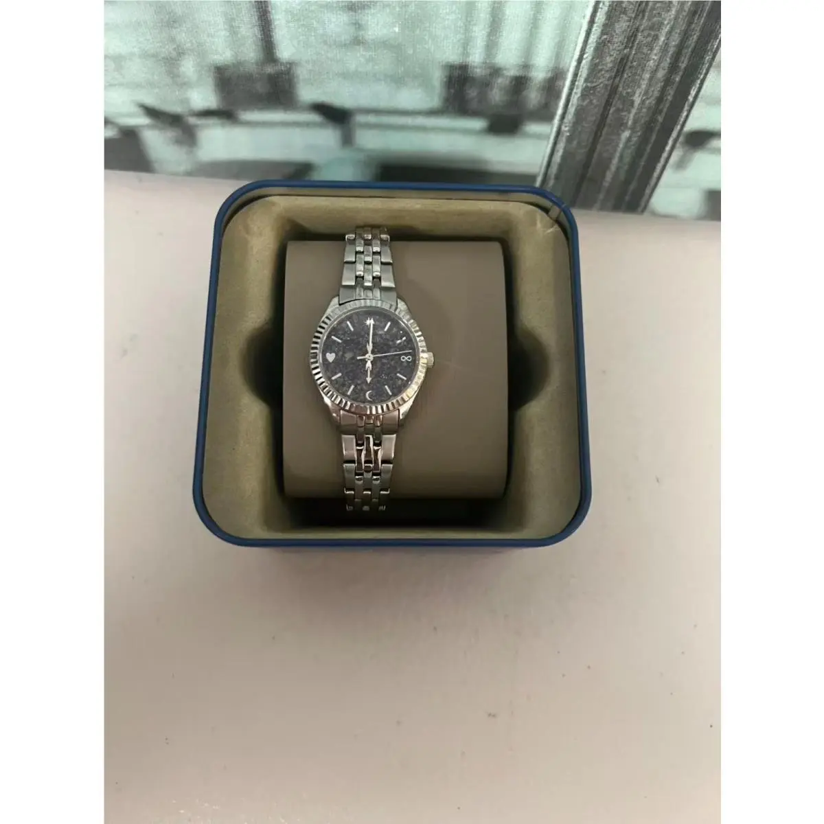 Fossil ES5061 Scarlette Mini Star Moon Stainless Steel Women Quartz Watch