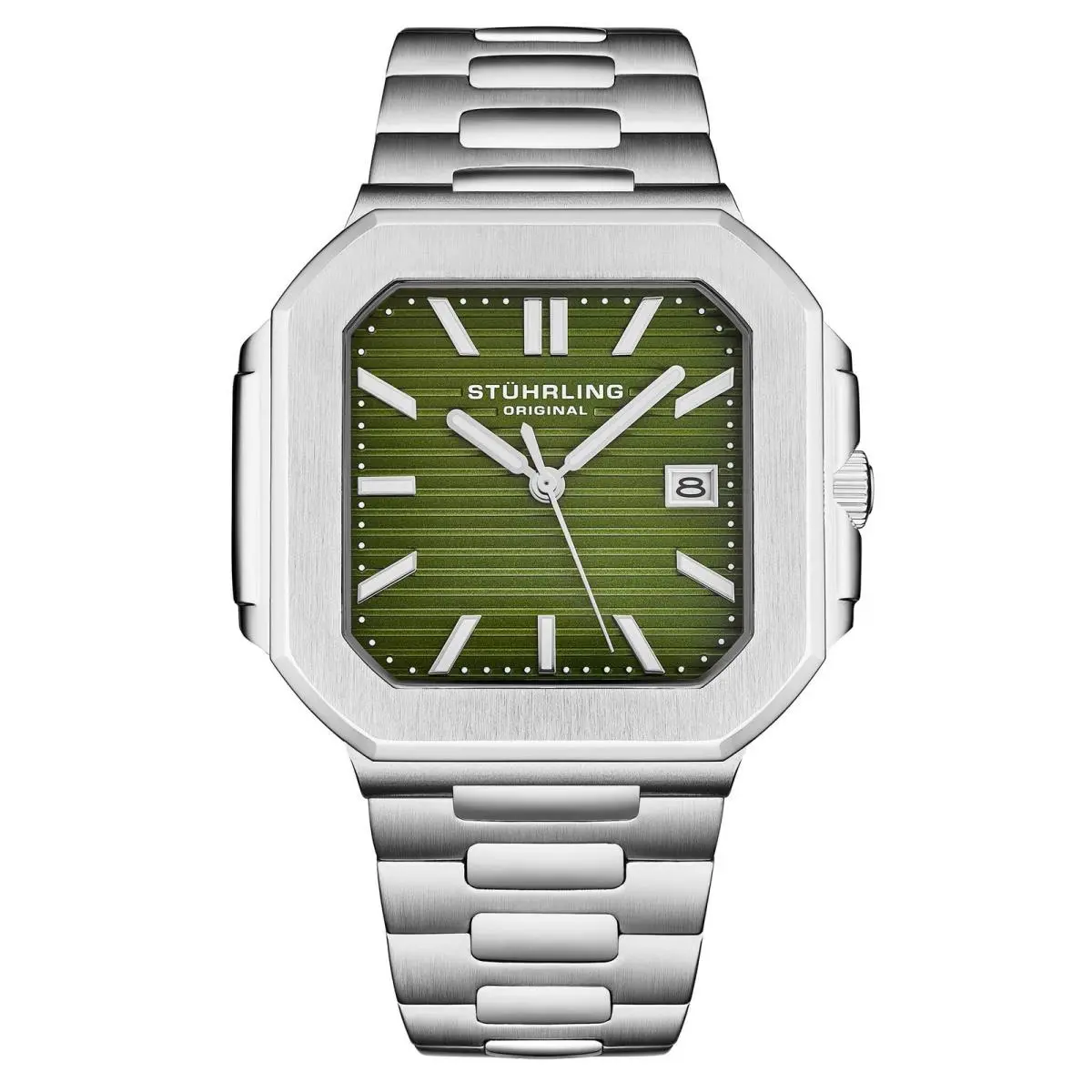 Stuhrling Modulus 4064 Green/silver | Green Dial Modulus 4064 Green/silver Green Dial Wristwatch 4064.2