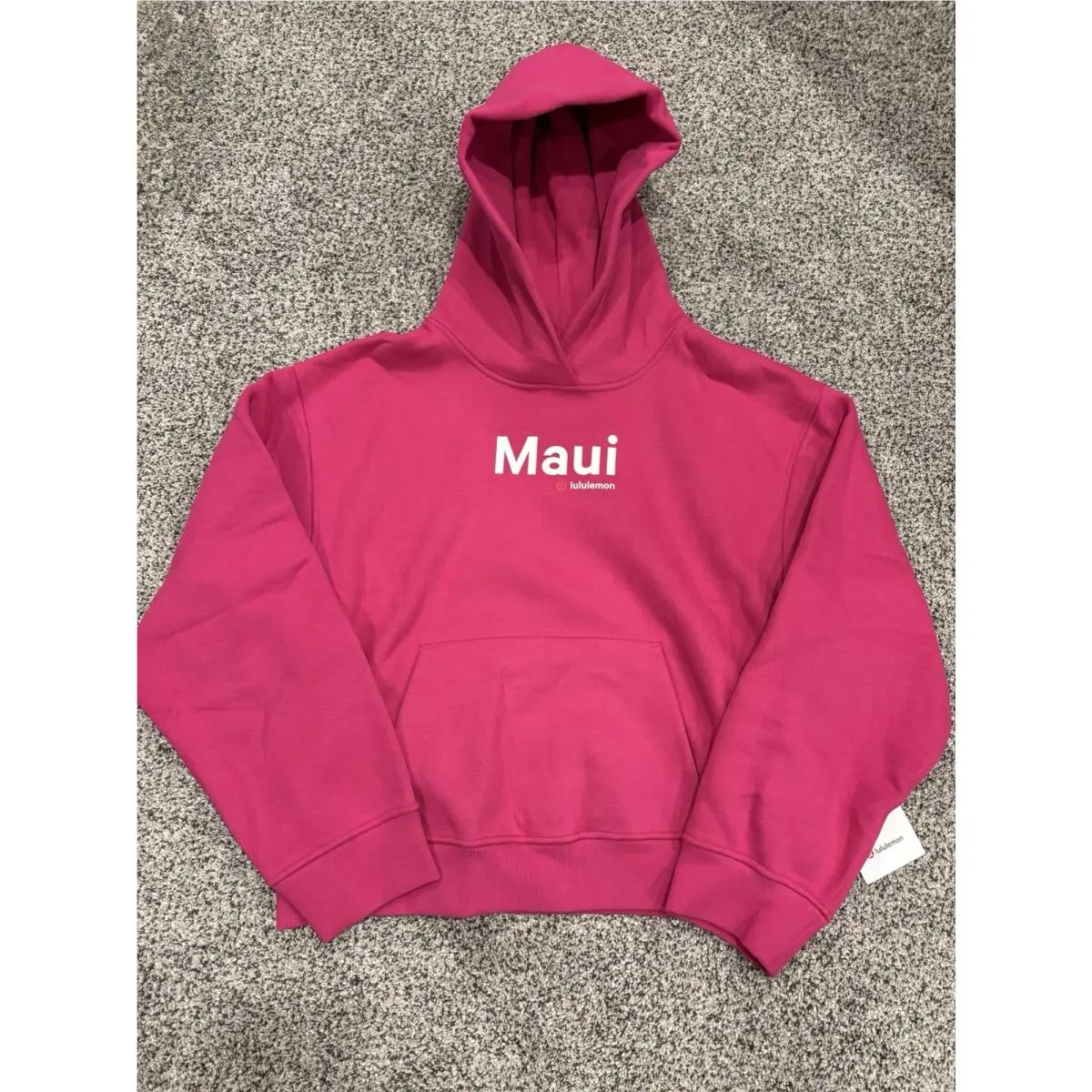 Pink Lululemon W Steady State Superloft Maui Hawaii Exclusive Hoodie Size S