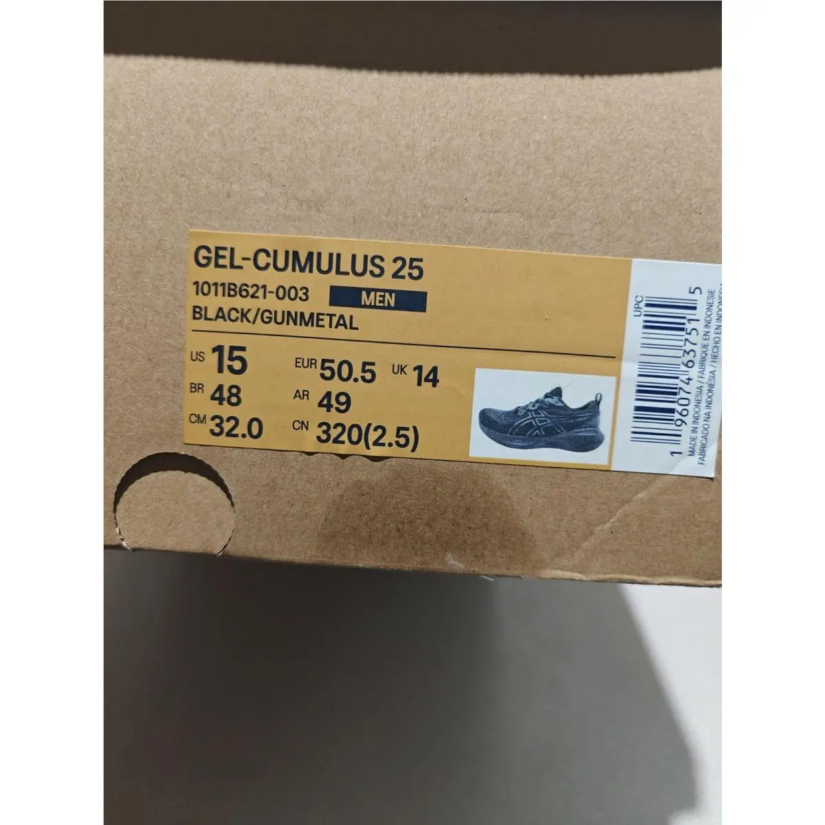 Asics shoes - ASICS GEL-Cumulus 25 - 1011B621-003 - Black/Gunmetal 0