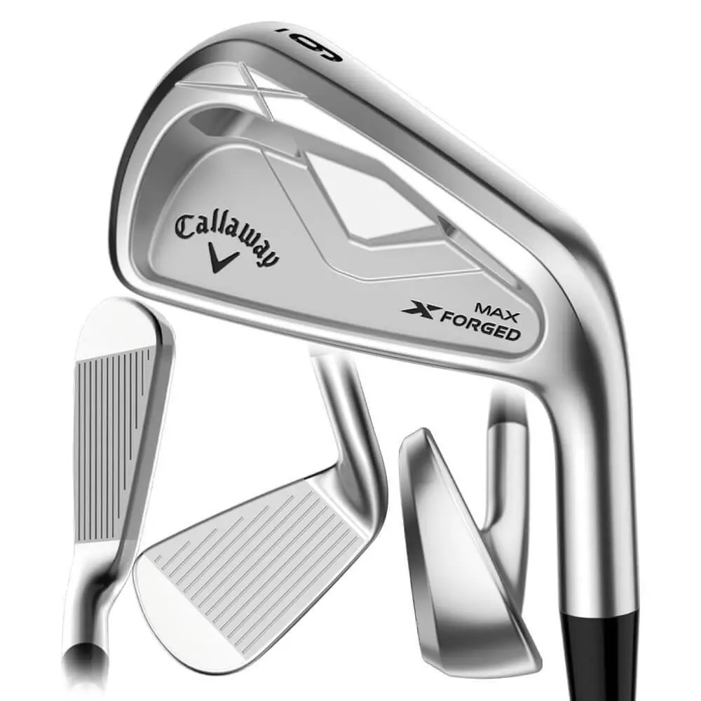 Callaway Men X Forged Max Iron Set - 25 RH 5-PW Steel Reg
